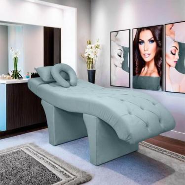 Imagem de Maca Lash Designer Cilios Estofada Estética Veludo Verde - SOFA STORE