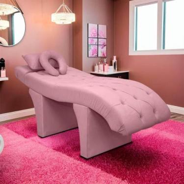 Imagem de Maca Lash Designer Cilios Estofada Estética Veludo Rosa - SOFA STORE