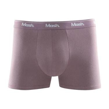 Imagem de Cueca Boxer Mash Masculina Cotton Algodão Elástico, Gg, Rosa queimado