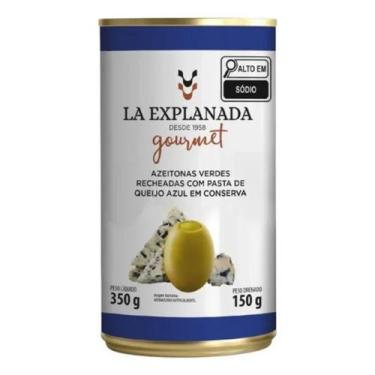 Imagem de Azeitona Verde Recheada Queijo Azul La Explanada 150g