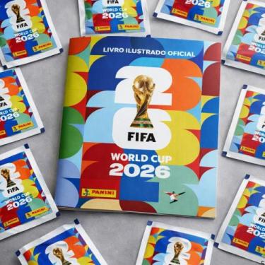 Imagem de Álbum copa do mundo fifa 2026 hexa Brasil 70 figurinhas copa FIGURINHA