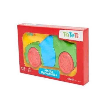 Imagem de Brinquedo Didático Monta Rodadinhos Sortidos Tateti - 0620