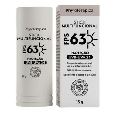 Imagem de Protetor Solar Natural Stick Multifuncional FPS 63 - Sem Cor - Phytote