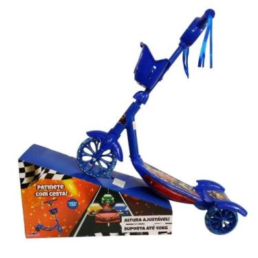 Imagem de Patinete infantil musical 3 rodas azul astronauta lindo - Wakaii