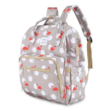 Imagem de Mochila de Costas Himawari Feminina Térmica Maternidade, Bege