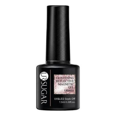 Imagem de Esmalte Em Gel Magnético Reflexivo Uv Led Efeito Olho Gato Coral - UR 