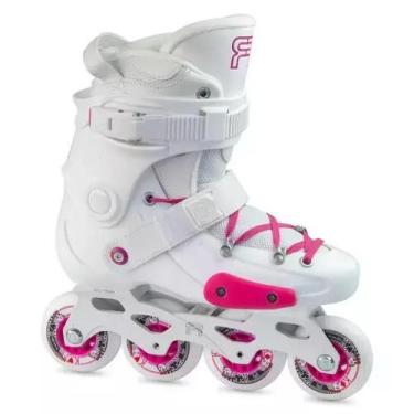 Imagem de Patins FRJ 76 WHITE PINK - (Ajustável), 35br ao 37br