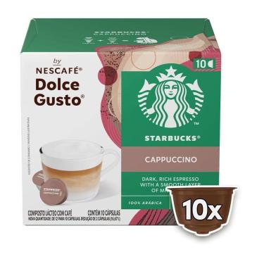 Imagem de Cápsula de Café Cappuccino Starbucks para Máquina Nescafé Dolce Gusto 10 Unidades