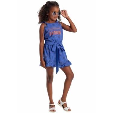Imagem de Macacão Petit Cherie Infantil Color Print Coleção Verão, 06, Azul