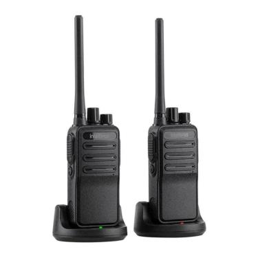 Imagem de Rádio Comunicador Intelbras RC 3002 G2 Profissional 16 Canais Bateria 1100 Mah Preto Kit com 2 Unidades