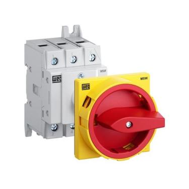 Imagem de Chave Seccionadora Rotativa MSW080B 80A 3 Polos Fixação Base Weg