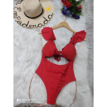 Imagem de Maiô Ciganinha com bojo - NOVA EMPODERADA, Vermelho, G