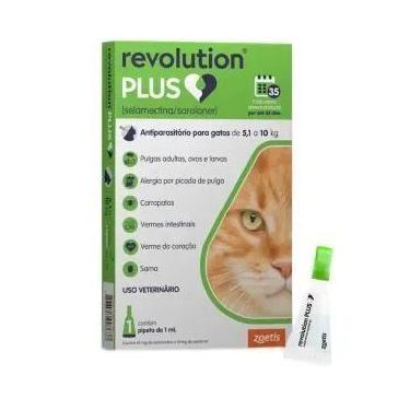 Imagem de Antipulgas revolution plus gatos 5,1kg a 10kg - 1 pipeta - ZOETIS