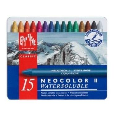 Imagem de Giz Aquarelável Caran D'ache Neocolor Ii 15 Cores