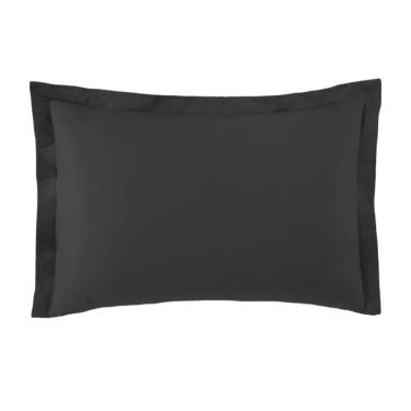 Imagem de Fronha Avulsa Toque Acetinado 50x70cm Preto Limo Altenburg