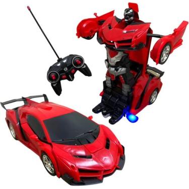 Imagem de Carrinho De Controle Remoto 1:18 Vira Robô Importway Vermelho
