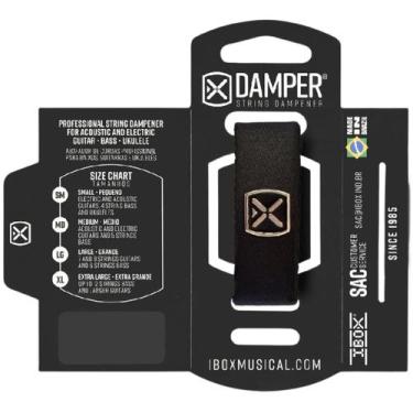 Imagem de Abafador Damper Preto DTMD20 Ibox Poliéster Tag Metal MD Médio Instrum
