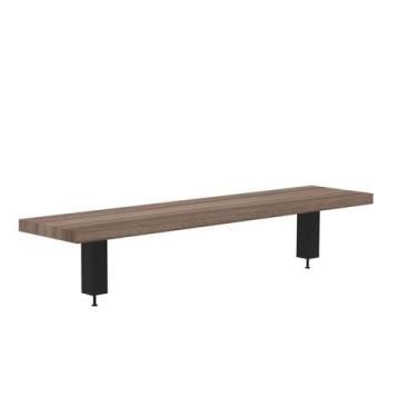 Imagem de Prateleira Divisor Central 1300x203mm PCCP130 Marrom/Walnut/Preto - Pa