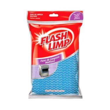 Imagem de Pano limpeza multiuso flash limp - 5 unidades