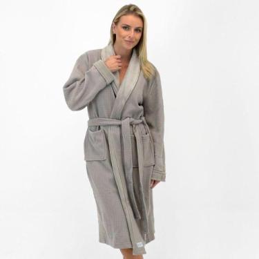 Imagem de Roupão Casa K D Luxe Atoalhado Feminino - Habitat, M, Fendi