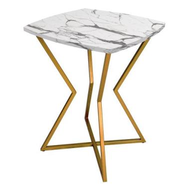 Imagem de Mesa de Canto Austria - Dourada/Vulcano - Genus Móveis, Dourado/Vulcan