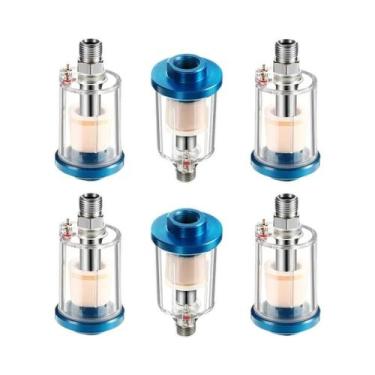 Imagem de Filtro Mini Separador De Óleo E Água 1/4 NPT Para Compressor De Ar E P