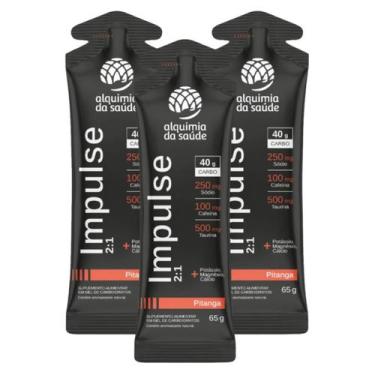 Imagem de 3x Gel Impulse 2:1 40g Carbo Alquimia da Saúde Pitanga 15 Unidades -, 