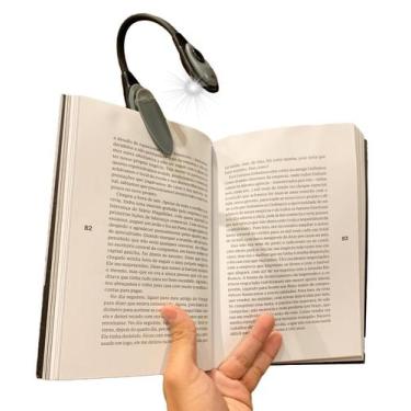 Imagem de Lanterna Luminária Clip Grampo P/ Leitura Livro Notebook Etc - SHOP ZI
