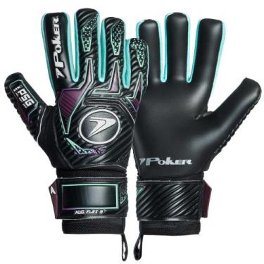 Imagem de Luva de Goleiro Hug Flex 5 Profissional - - Poker, Preto, Verde, 9