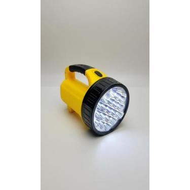 Imagem de Lanterna Super 19 Leds Recarregável Bivolt Amarela - Congratulations S