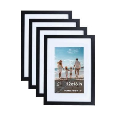 Imagem de Porta-retratos Arrow King 41x30 cm Preto - Conjunto com 4 unidades