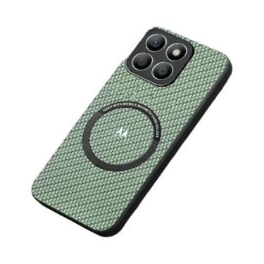 Imagem de Capa Magnética De Couro Trançado Para Moto Edge 70 Fusion 60 Neo pro 5