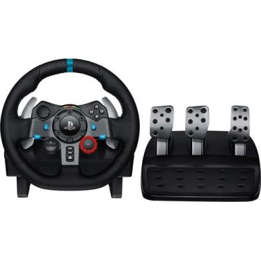 Imagem de Logitech - Volante e pedais de corrida Driving Force G29 para PS5, PS4