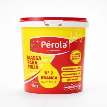 Imagem de Massa para Polir Nº 2 Branca Base Água Pérola 1kg - Perola