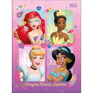 Imagem de Caderno Brochura Grande Princesas 80 Folhas Capa Dura Tilibra COR:IMAG