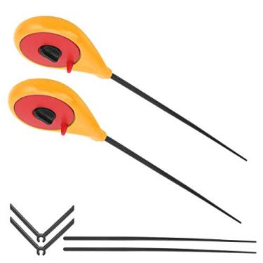 Imagem de Vara de pesca no gelo, mini vara de pesca no gelo de , resistente à corrosão e fácil de operar para os amantes da pesca no gelo(amarelo)