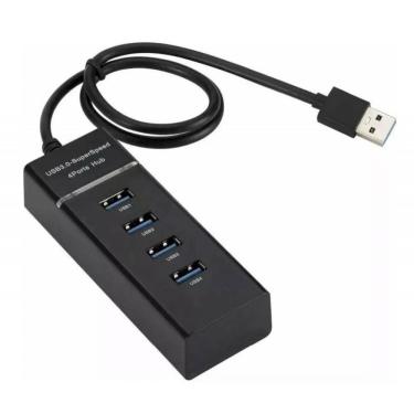 Imagem de Hub Usb 3.0 4 Portas Alta Velocidade 5.0 Gbps Bm8621 Preto