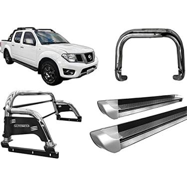 Imagem de KIT QUEBRA MATO+SANTO ANTONIO H3+ESTRIBO FONTIER 08/16 CROMO