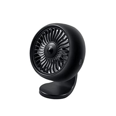 Imagem de Ventilador de carro multifuncional, ventilador de circulação de ar, ventilador elétrico portátil usb silencioso com 3 velocidades de vento rgb luz para caminhão de carro suv rv