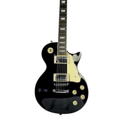 Imagem de Guitarra Les Paul Strinberg LPS230 BK Black Preta com Escudo Tampo Modelo Archtop Tradicional
