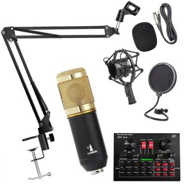Imagem de Kit Completo Microfone Bm800 com Mini Placa V8x Live Sound