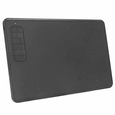 Imagem de XJCX Tablets gráficos de computador, tablet de desenho portátil com 12 teclas de atalho, caneta Stylus 8192 sem bateria de sensibilidade à pressão, tablet digital para pintura, design e ensino online