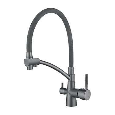 Imagem de Torneira de cozinha filtro de água torneiras de cozinha de bico duplo filtro torneira misturador de purificação de água torneiras, L4855U, 12, China