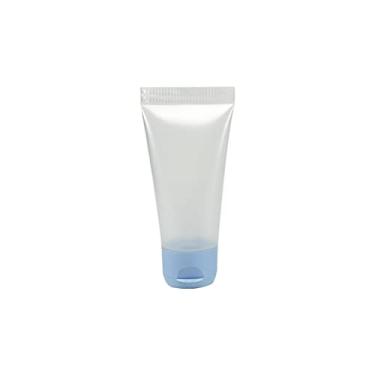 Imagem de BISNAGA PLÁSTICA TRANSPARENTE 20ML C/TAMPA FLIP TOP (50 PEÇAS) (Azul Bebê)