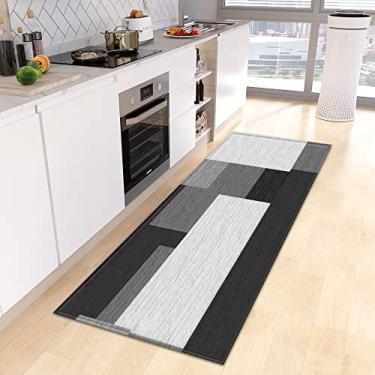 Imagem de SHENGANG Tapete de cozinha entrada para casa quarto sala de estar decoração infantil tapete corredor cabeceira do banheiro tapete antiderrapante, 14,60cmx200cm