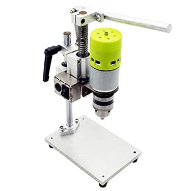 Imagem de Qudai Mini furadeira de 7 velocidades de bancada elétrica Máquina de perfuração de bancada Mandril 1.5-10mm 100 W Broca de bancada pequena DIY puro alumínio Broca de bancada pequena de alta precisã NP