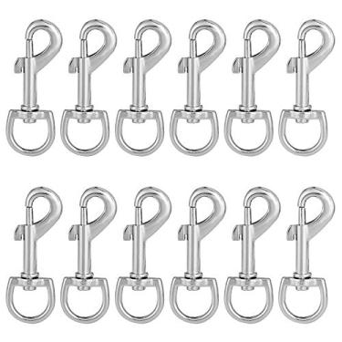 Imagem de Ganchos de pressão giratórios de 7,6 cm, 12 peças ganchos de guia para animais de estimação resistentes clipes de pressão giratórios para coleira de cães, projeto de artesanato faça você mesmo