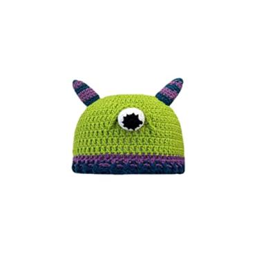 Imagem de WOULDWIN Chapéu Engraçado Shrek de Feito à Mão Unissex Engraçado Chapéu de Malha Halloween Cosplay Prop-3