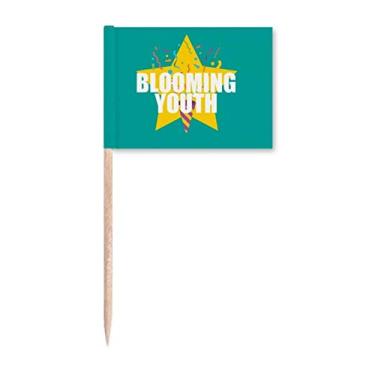 Imagem de Jovens, criação, vitalidade, jovem, bandeiras, palito, marcador, decoração de festa