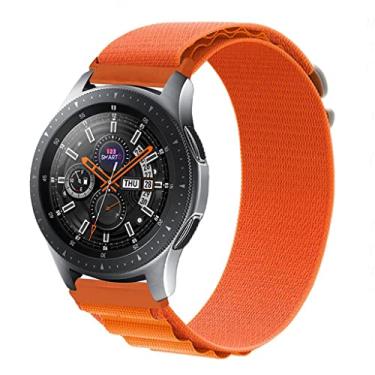 Imagem de Pulseira de Nylon Presilha para Watch 42mm / Gear Sport e Gear S2 R732 Marca 123Smart - Laranja